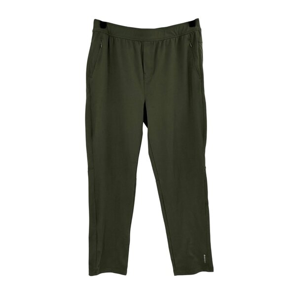Mens Balance Collection Olive Green Joggers L Polyester/Spandex Elastic Waist Dr - Picture 1 of 11